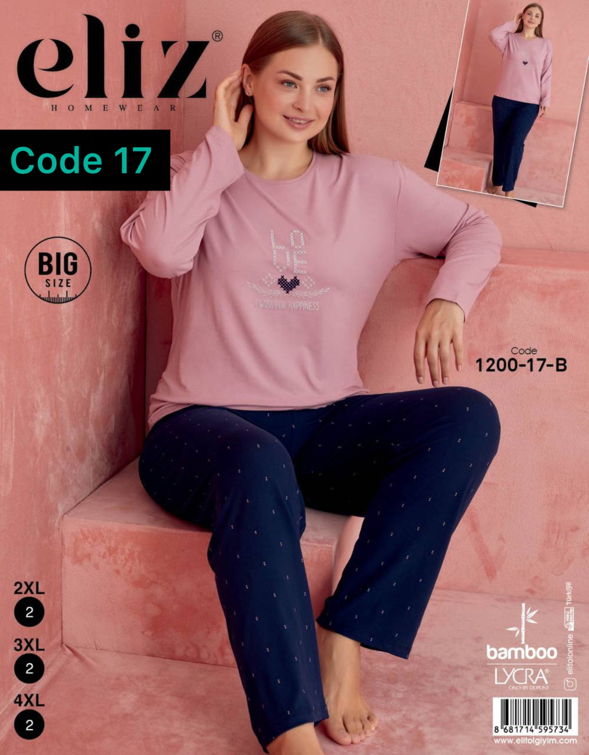 Pijama eliz big size