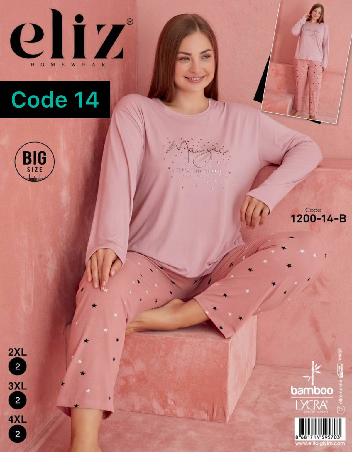 Pijama eliz big size