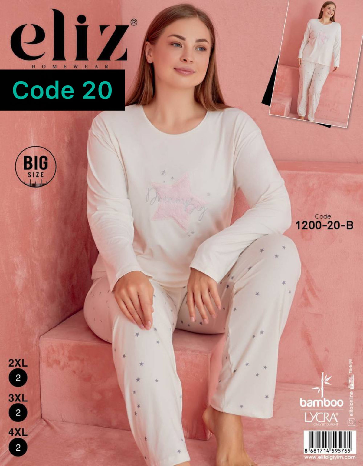 Pijama eliz big size