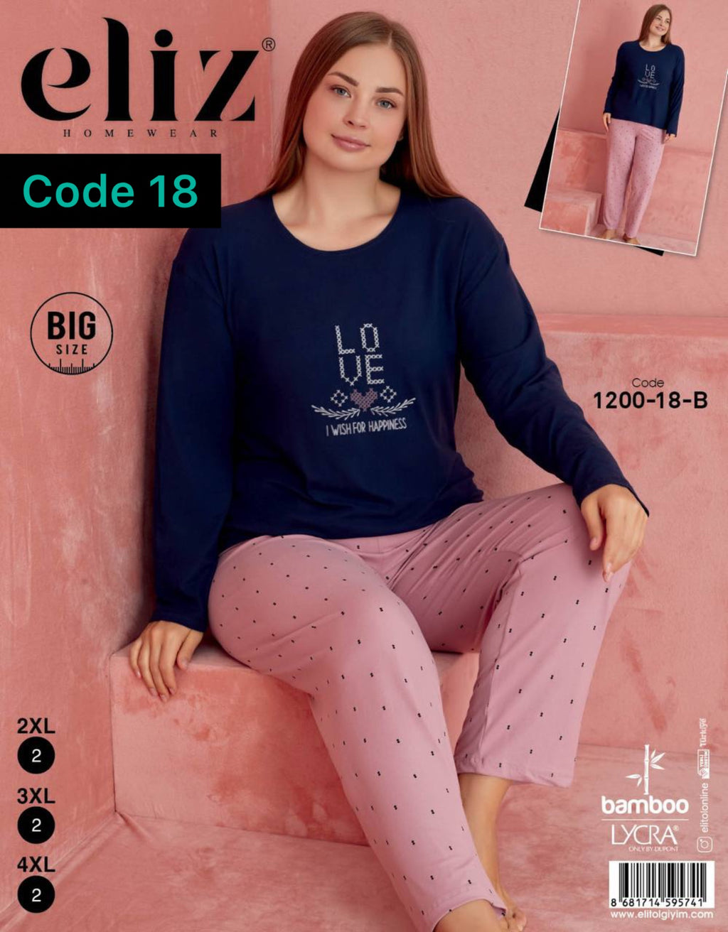 Pijama eliz big size